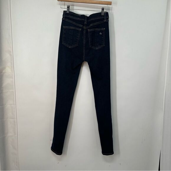 Rag & Bone Size 25 Justine Skinny Dark Wash Harrow Stretch Skinny Jeans - Picture 4 of 12